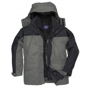 PARKA 3/1 CINZA/PRETO S532